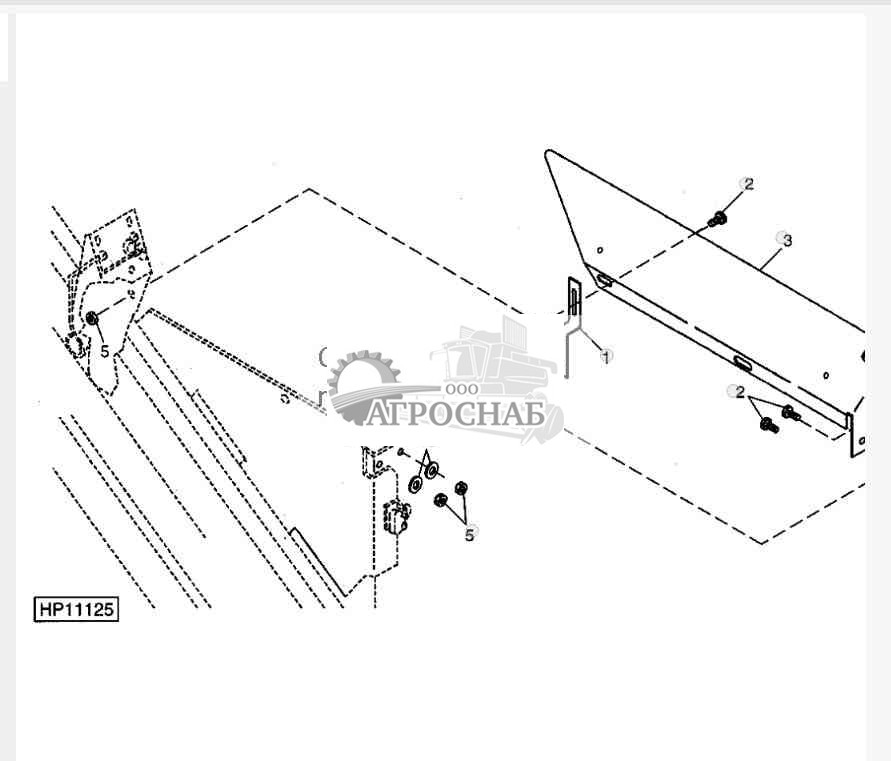 Rear Left Side Tailings Shield 